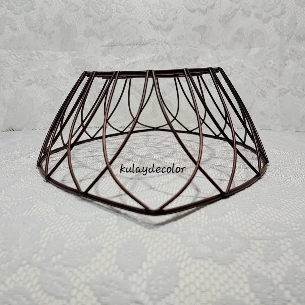 Vintage Large Metal Wire Fruit Basket 17.25